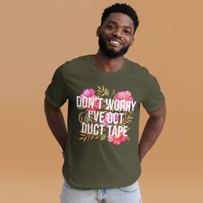 Duct Tape Floral T-shirt - Image 6