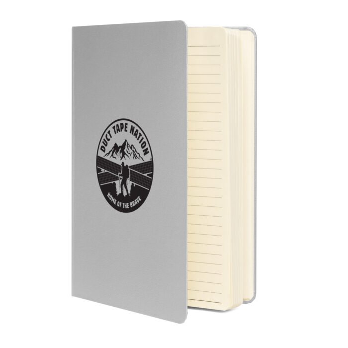 hardcover-bound-notebook-silver-front-681dd11f2f155.jpg Duct Tape Nation Hardcover Journal - Image 1