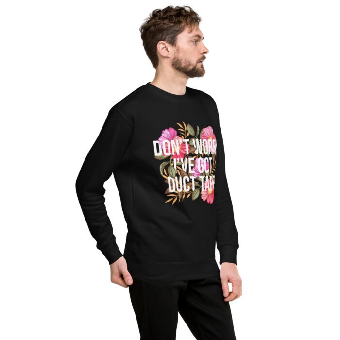 Duct Tape Floral Premium Sweatshirt - Image 2