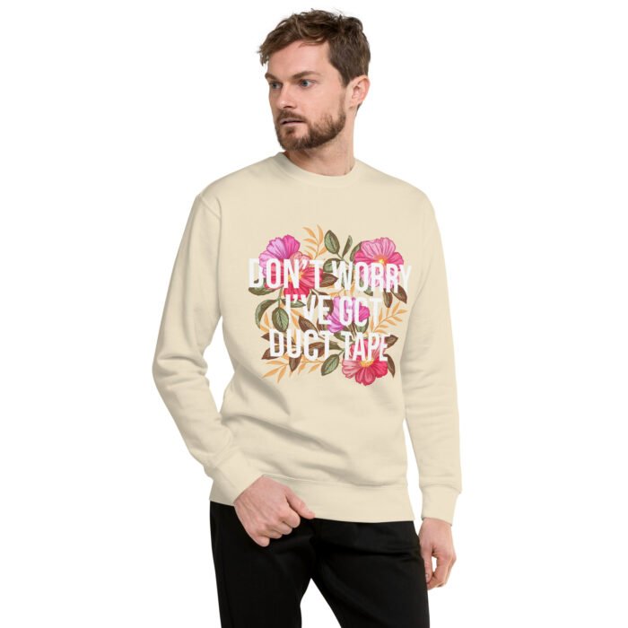 Duct Tape Floral Premium Sweatshirt - Image 7