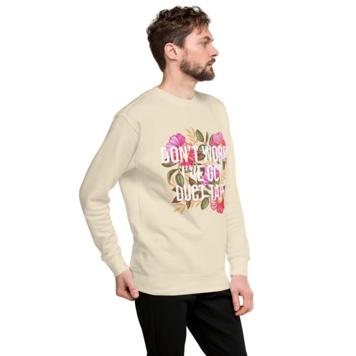 Duct Tape Floral Premium Sweatshirt - Image 8
