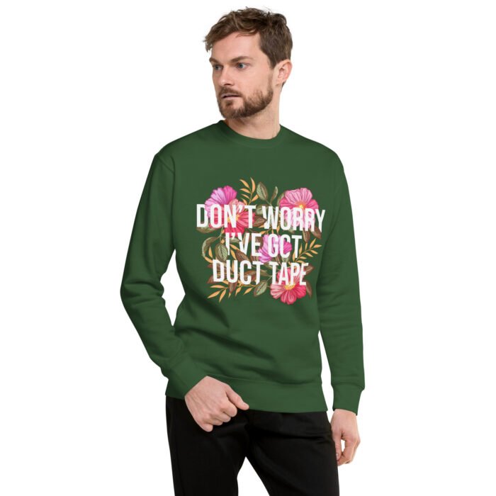 Duct Tape Floral Premium Sweatshirt - Image 5