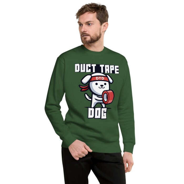 Duct Tape Dog Sweatshirt - Image 5