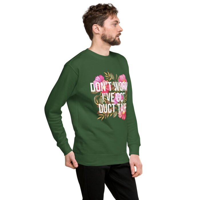 Duct Tape Floral Premium Sweatshirt - Image 6
