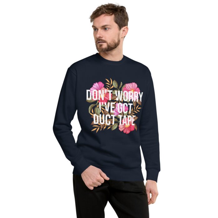 Duct Tape Floral Premium Sweatshirt - Image 3