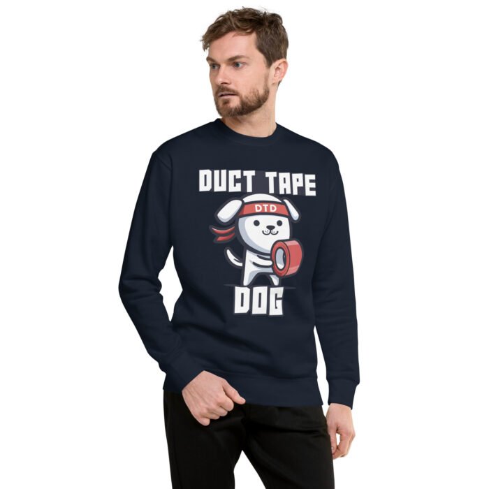 Duct Tape Dog Sweatshirt - Image 3