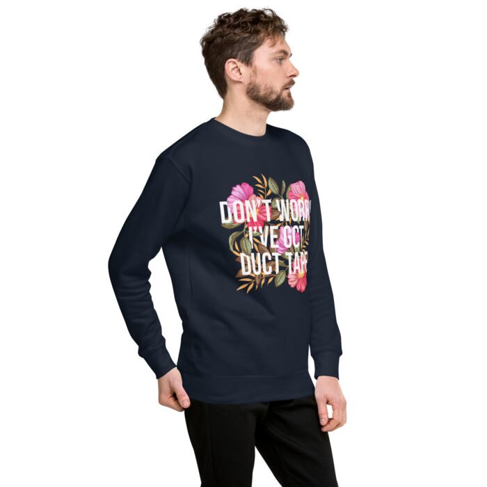 Duct Tape Floral Premium Sweatshirt - Image 4